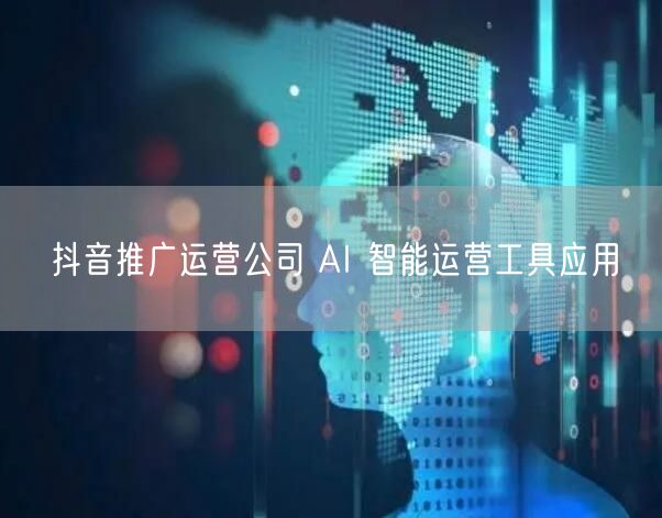 抖音推广运营公司 AI 智能运营工具应用