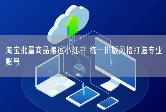 淘宝批量商品搬运小红书 统一排版风格打造专业账号