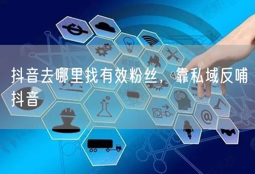 抖音去哪里找有效粉丝，靠私域反哺抖音