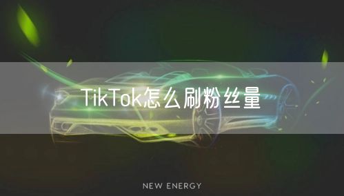 TikTok怎么刷粉丝量