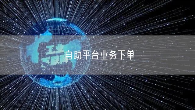 自助平台业务下单