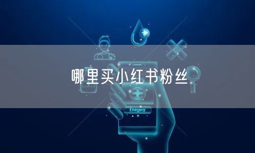 哪里买小红书粉丝