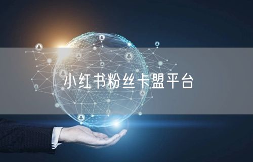 小红书粉丝卡盟平台
