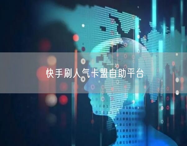 快手刷人气卡盟自助平台
