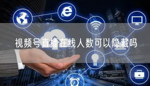 视频号直播在线人数可以隐藏吗