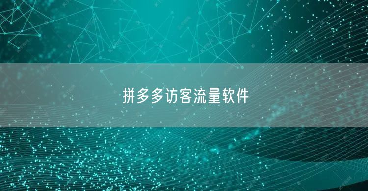 拼多多访客流量软件