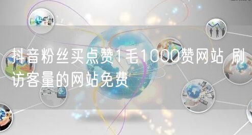 抖音粉丝买点赞1毛1000赞网站 刷访客量的网站免费